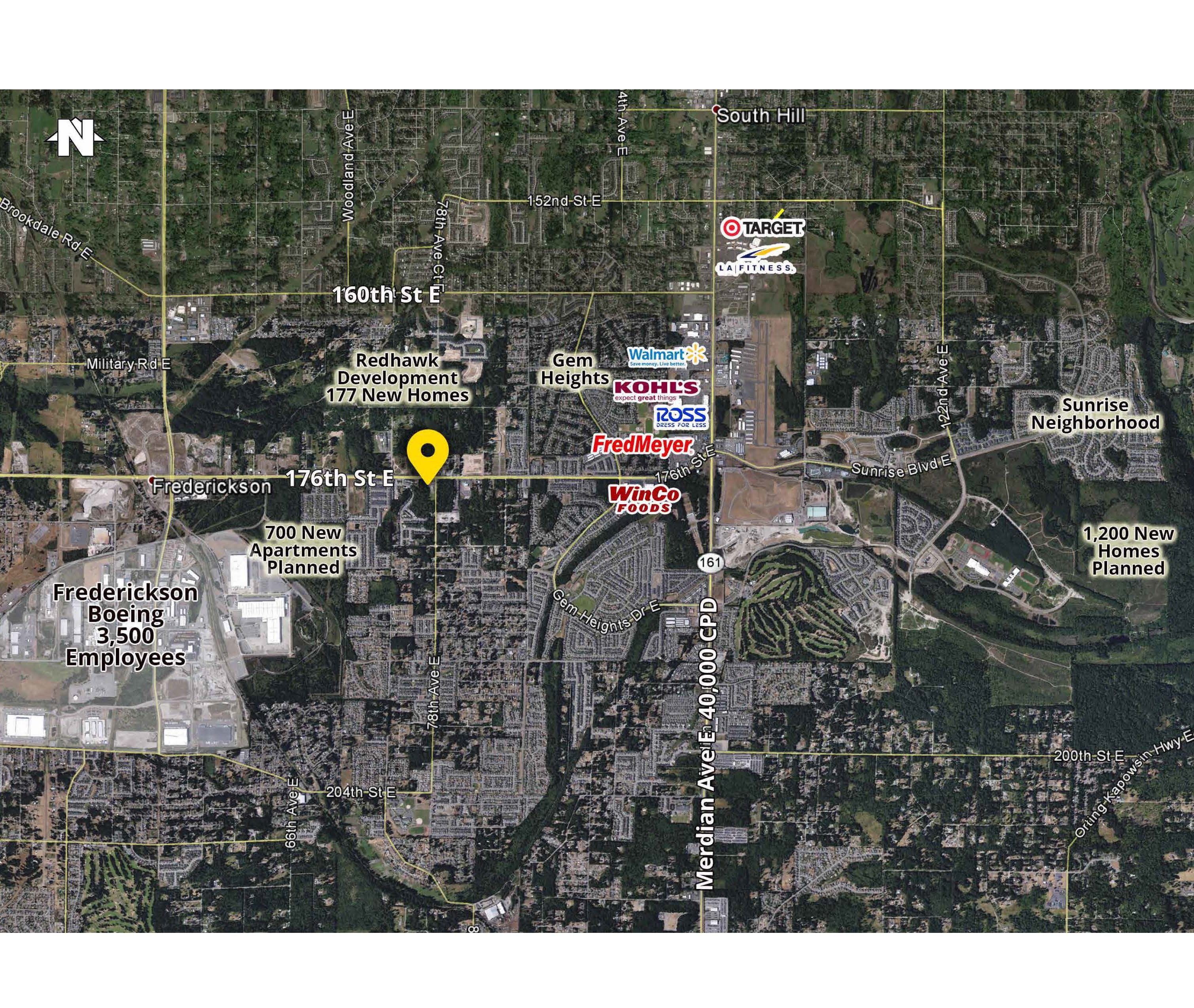 Aerial Image – 7-Eleven Puyallup | MAJ Development