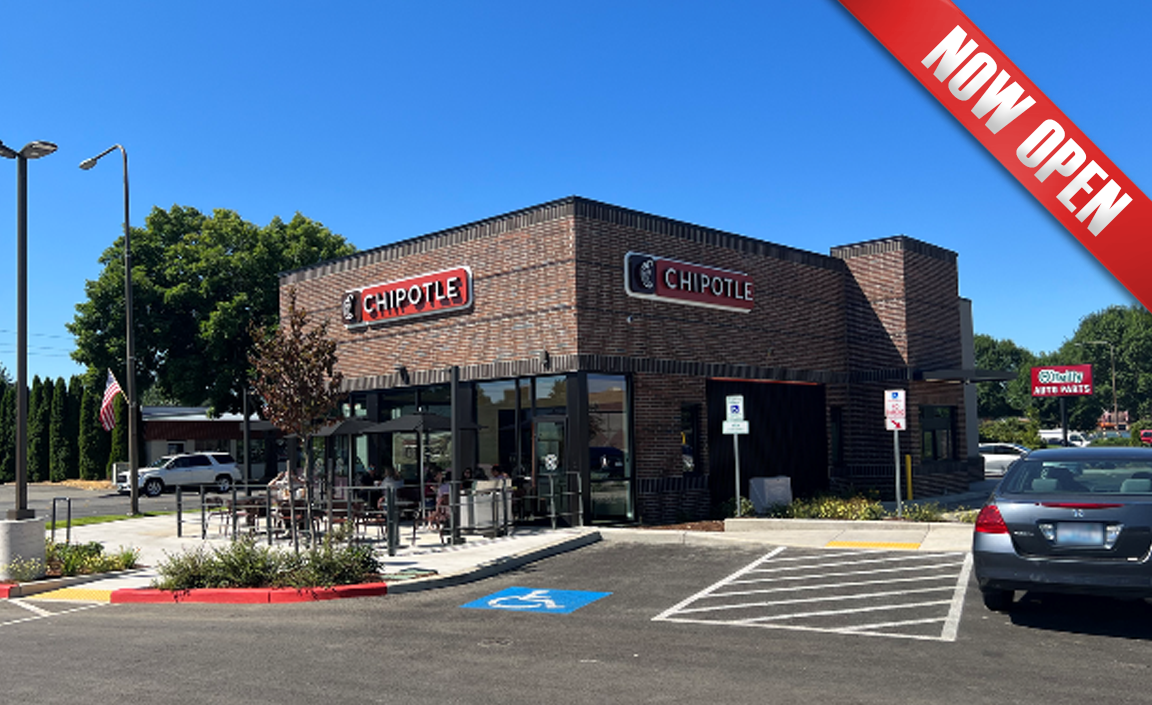 CHIPOTLE with MobileOrder pick up window, Now Open! MAJ Development